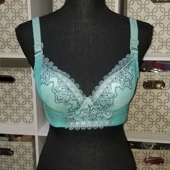 Vtg Warner's Lace & Satin Shine-on  Bra 34B - Picture 1 of 10